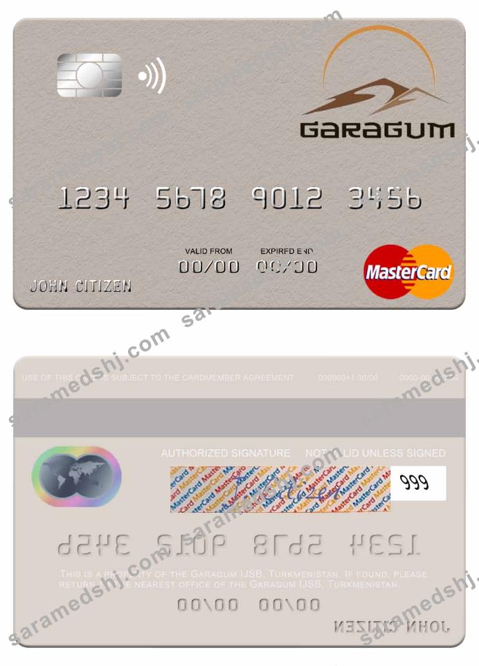 Turkmenistan  Garagum IJSB mastercard
